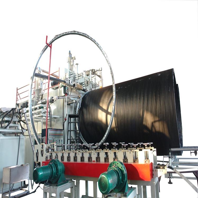 HDPE and steel reinforced pipe machine