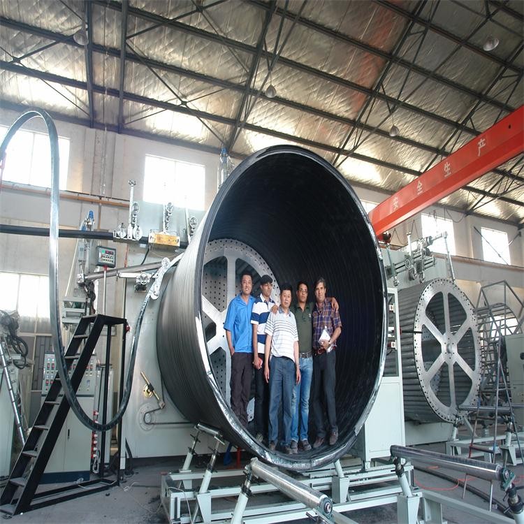 HDPE and steel reinforced pipe machine